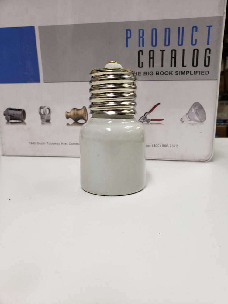ADL D348 Mogul to Mogul Glazed Porcelain Socket Extension, 4kV Pulse Rated