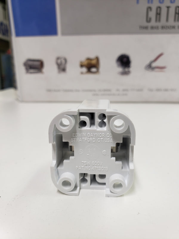 E. GAYNOR 285-QX 4-Hole Screw Mount Socket for 26W, 32W, & 42W CFL 4-Pin Lamp