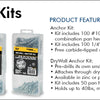 KING INNOVATION 25150 Zinc Drywall Anchor Kit