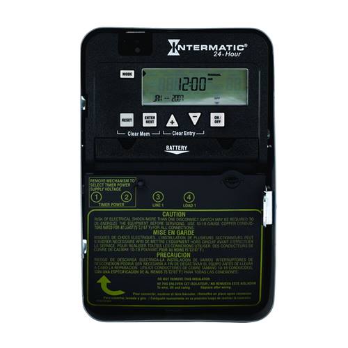 INTERMATIC ET1105C SPST 24-HR Basic Digital/Electronic Control, 120-277V