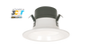 PORTOR LIGHTING DLR-4I/8W 4" Round LED 700L Recessed Retrofit w/White Baffle Trim & 3-Color CCT