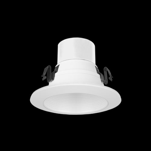 ELITE LIGHTING REL437 4" Round LED 700L ECONOMY Recessed Retrofit w/White Baffle Trim