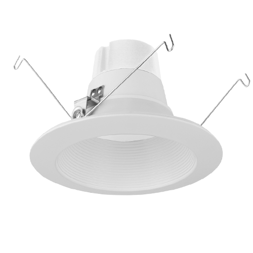 ELITE LIGHTING REL637 950L 5"/6" Round LED ECONOMY Recessed Retrofit w/White Baffle Trim