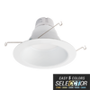 ELITE LIGHTING RL628 950L 6" Round LED Recessed Retrofit w/White Reflector Trim & Field Selectable CCT