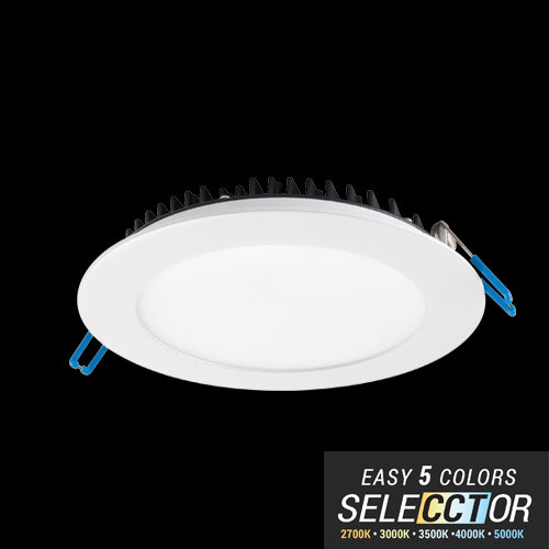 ELITE LIGHTING RL675 1100L 6" Round Slim LED Downlight w/Field Selectable CCT