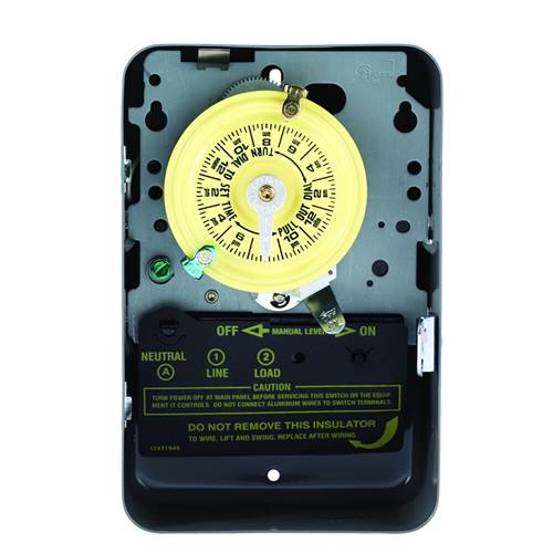 INTERMATIC T101 120VAC SPST 24-HR Mechanical Time Switch, Indoor Type