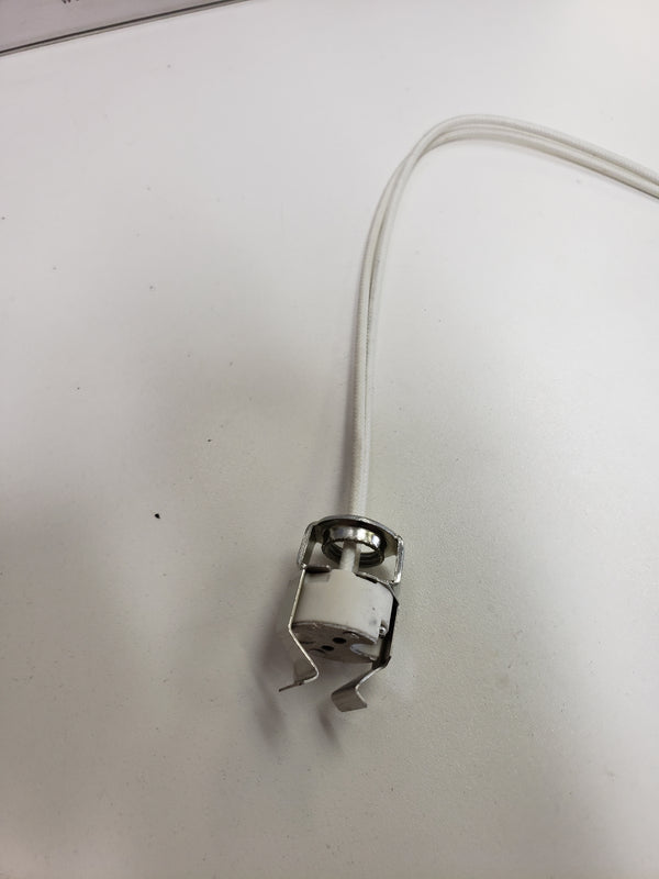 ADL D3780 Porcelain Bi-Pin Halogen Socket w/MR11 Clip & Wire Leads